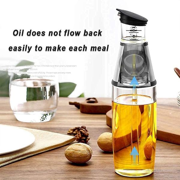 

storage bottles & jars kitchen scale controllable metering push type healthy oil bottle push-type can supplies
