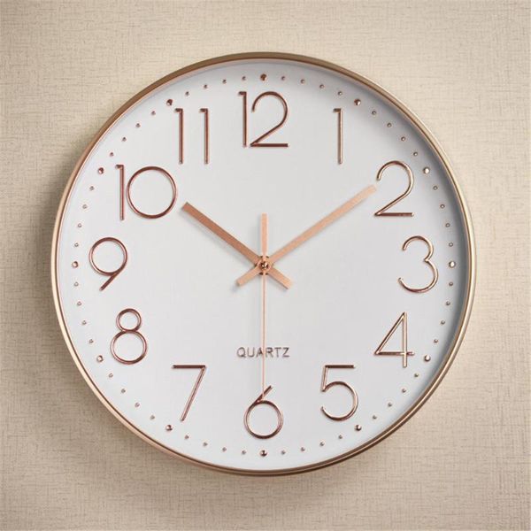

wall clocks silent sweep movement clock fashion living room 12 inch 30cm
