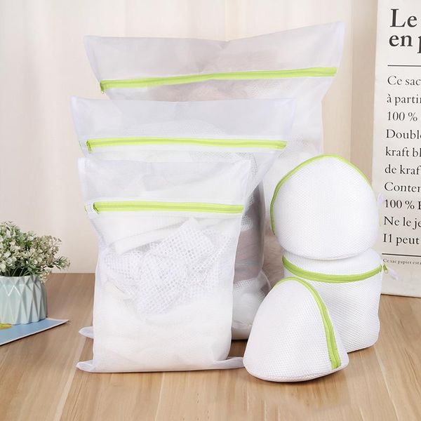 

piece/set zippered foldable polyester laundry bag bra socks underwear clothes washing machine protection net mesh bags