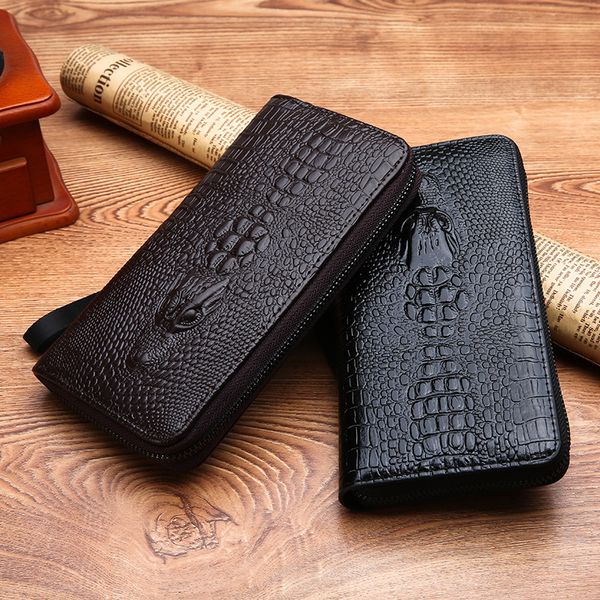 

cross-border wallet clutches pattern men's crocodile long new business ujkma
