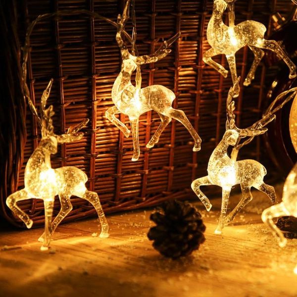 

party decoration sika deer fairy light year holiday elk-shaped creative string