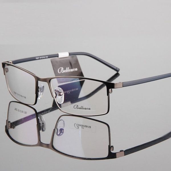 

fashion sunglasses frames men's business metal eyeglass frame myopic eyes steel plate gentleman trend, Black
