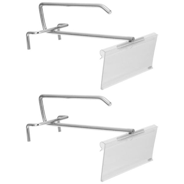 

hooks & rails 2 sets supermarket shelf goods exhibition display peg