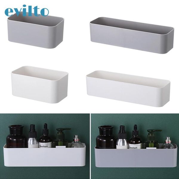 

hooks & rails home wall-mounted storage box cosmetic remote control holder bathroom rack adhesive hanger organizer shelves wall shelf