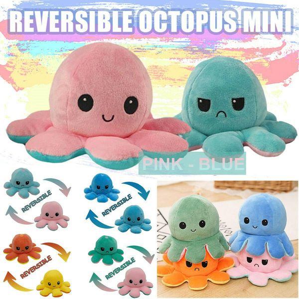 

reversible flip ocs stuffed plush doll soft simulation reversible plush toys color chapter plush doll child toys