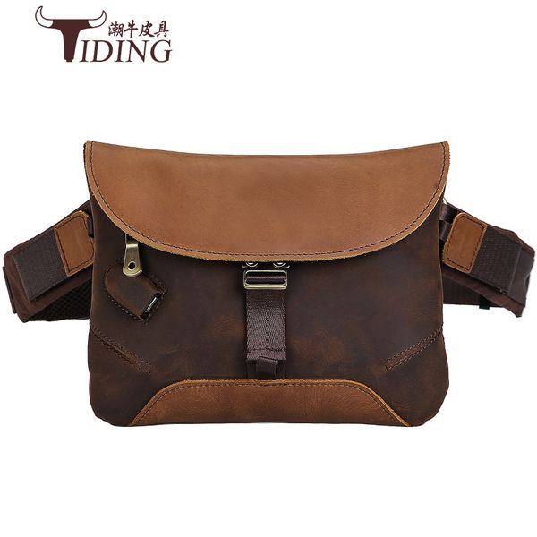 

waistbags packs luggage men's leather waist sports leisure outdoor postman usb rechargeable single shoulder messenger bag bags