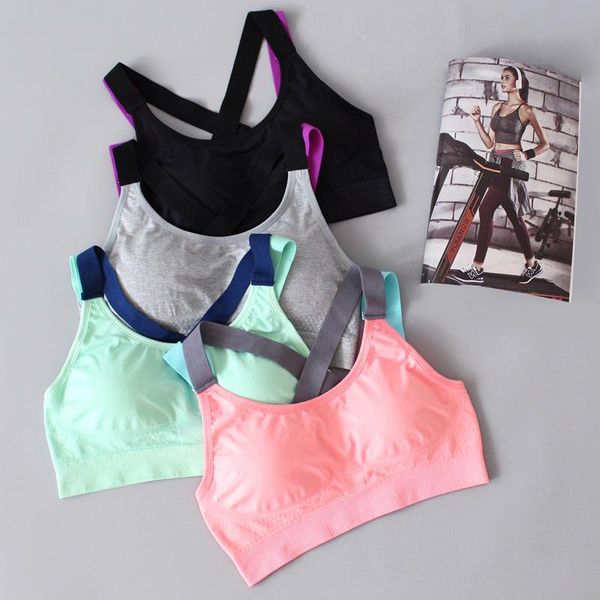

yoga outfit fashion sports bra breathable support sdamping underwear women sleep wear tank workout fitness running bras