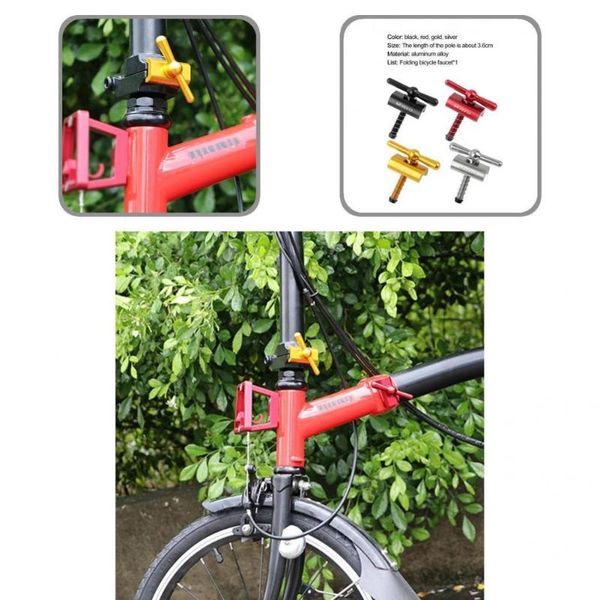 

tools no deformation aluminum alloy smooth surface handlebar handle foldable c buckle bike for fefit