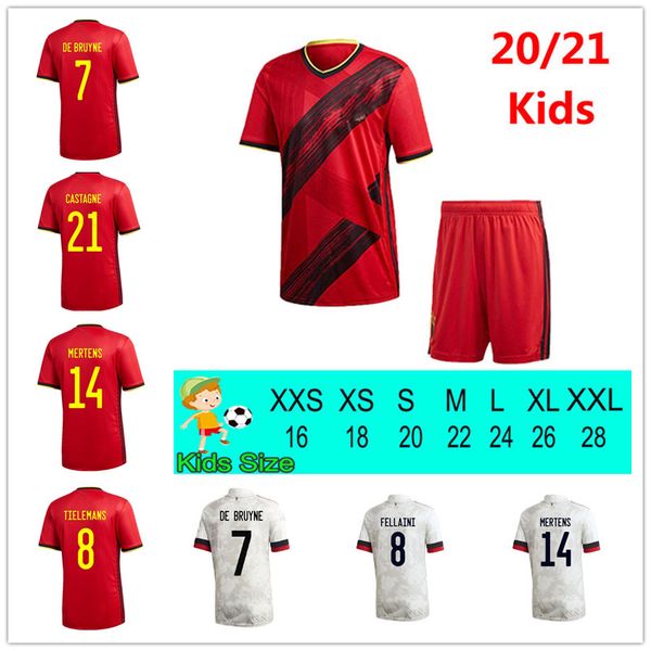 

21 22 Soccer Jersey Belgium Football Shirt KOMPANY uniforms 7 DE BRUYNE R.LUKAKU 10 E.HAZARD MERTENS WITSEL BATSHUAYI TIELEMANS CARRASCO T. MEUNIER Mens Custom Soccer J, Away kids