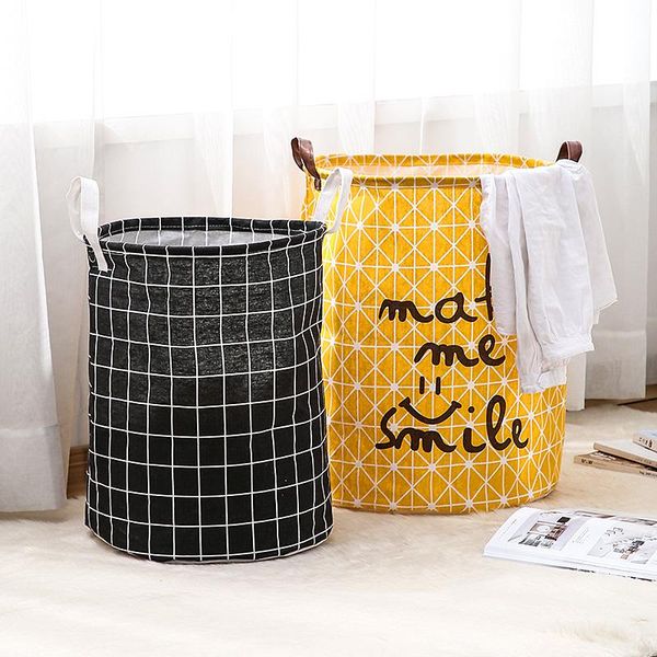 

laundry bags household clothes dirty storage artifact foldable basket lou put