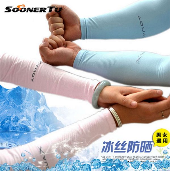 

ice silk sleeves cool cool ice silk driving outdoor sun sleeve uv protection