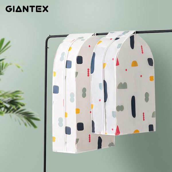 

clothing & wardrobe storage giantex peva three-dimensional clothes bag coat hanging dust cover two sizes moisture-proof