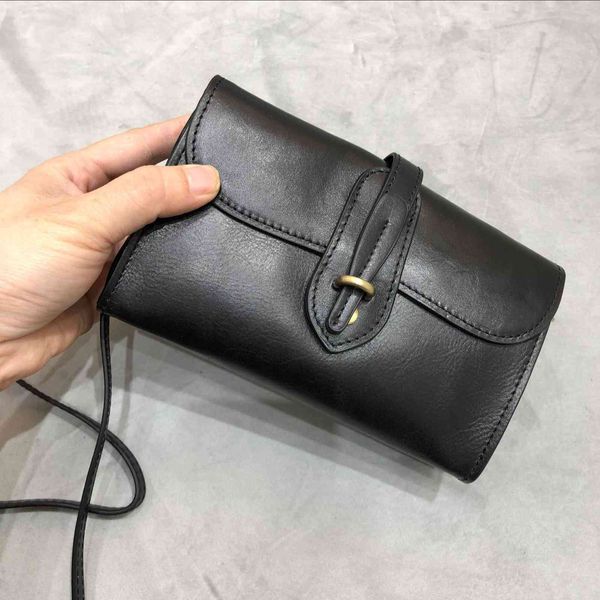 

handmade leather single shoulder bag and crossbody handbag
