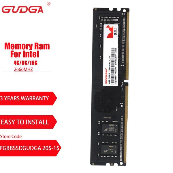 

rams gudga ram memory ddr4 8g 16g 2666mhz pc module 288 pin 1.2v cl 19 memoria dimm for intel computer-components desktop