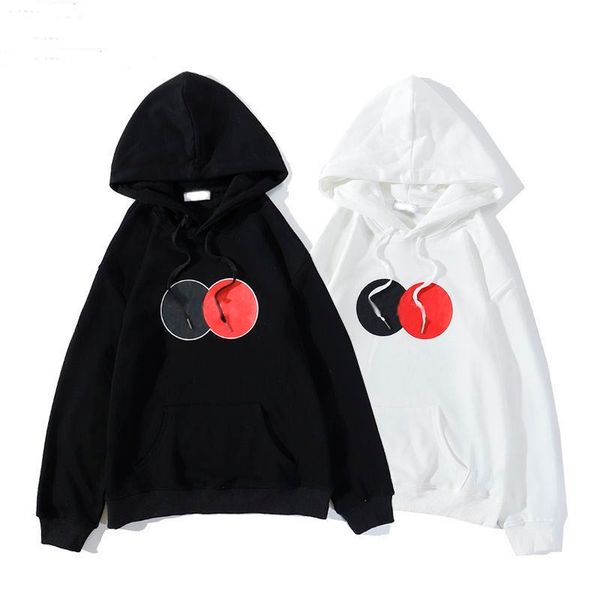 

brand hoodie 2021 new mens hoodies spring autumn casual s sweatshirts trendy printed for men and women fast drop shipping, Black