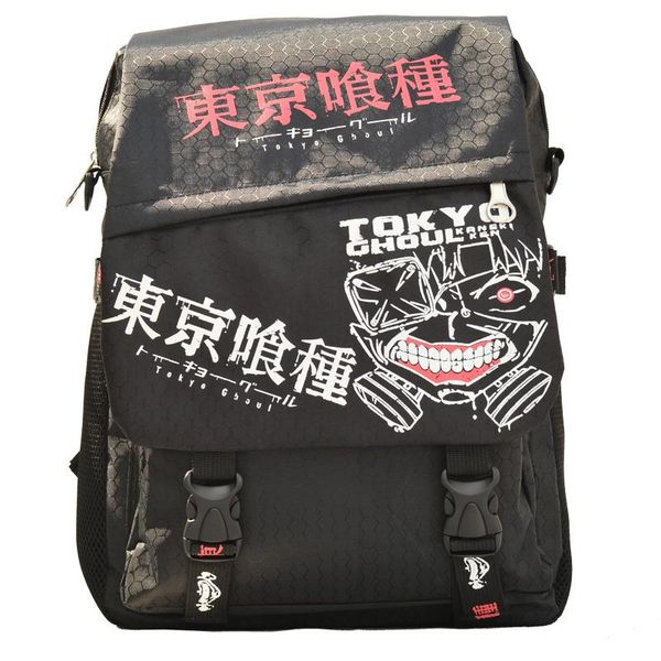 

backpack fairy seraphim tokyo ghoul printing cartoon style children shoolbag flap cover design teenager bag