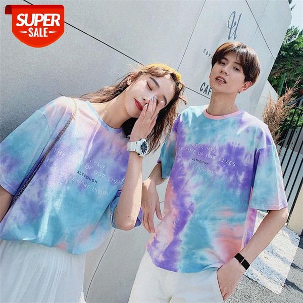 

lovers wear new korean style temperament design sense harajuku short-sleeved t-shirt female student tide #eo4w, White