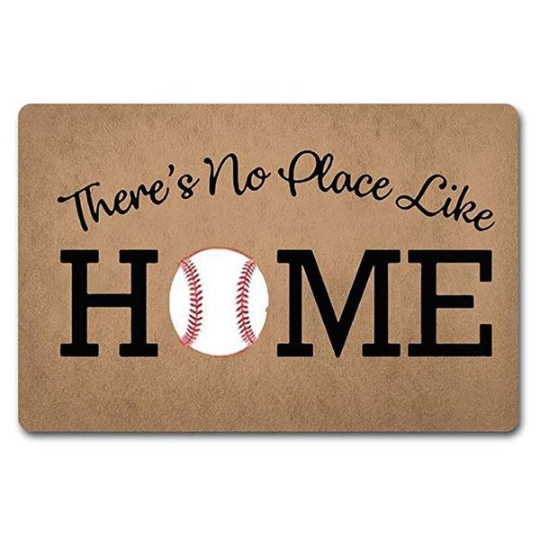 

funny welcome door mat there's no place like home doormat baseball plate mats anti-slip decor gi carpets