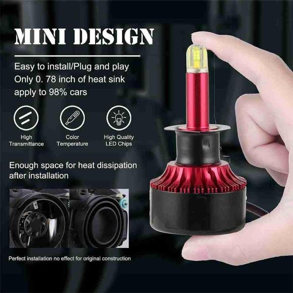 

car headlights 2pcs 200w 20000lm led headlight h1 h7 h8 / 9/11 9005 9006 light 6500k bulb