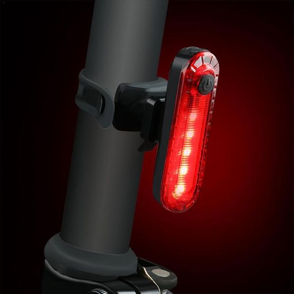 

bike lights 1pc bicycle taillight usb rechargeable waterproof lightweight mtb road super bright night warning cycling light