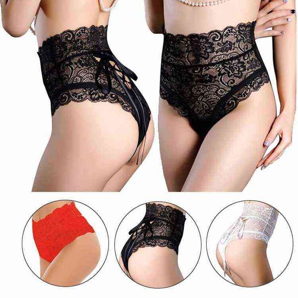 

ladies high waist hipster design breathable lingerie slim transparent lace panties for women 211208, Black;white
