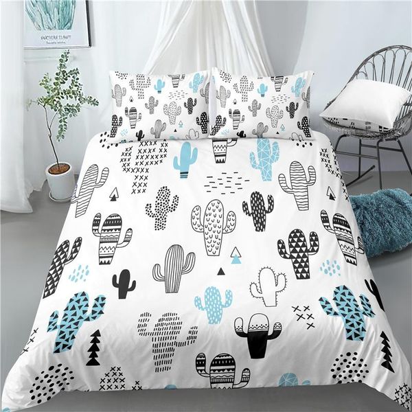 

bedding sets home living luxury 3d cactus print 2/3pcs soft duvet cover and pillowcase kids  king eu/us/au size