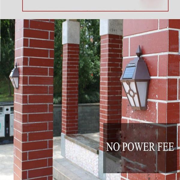 

outdoor wall lamps retro led solar lights garden lamp waterproof pathway emergency street fence terrace lighting decor