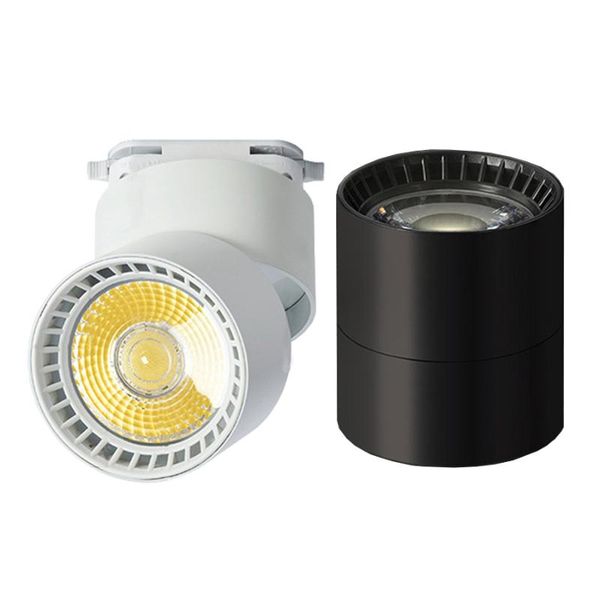 

downlights 10w 12w 15w led cob spotlight surface mounted ceiling downlight modern aluminum track light decor clothing store rail