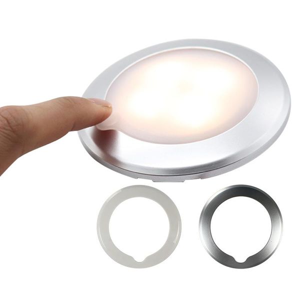 

parts dreamrv12v trailer 95mm touch round warm color waterproof ip67 adjustable interior reading lamp 2.4w led rv lights