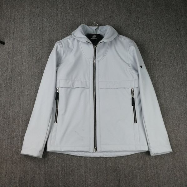 

Stone Pirates 21ss Compass sign Lapel jackets Simple style men's autumn and winter coat fleece lining, Black;brown