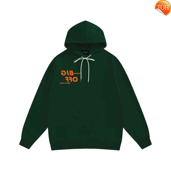 

plush men's wireik | off hoodie letter print oversize gradient pattern, Black