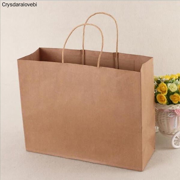 

large gift paper bag with handle/ horizontal wedding party / 42*31*13cm fashionable cloth bags wrap
