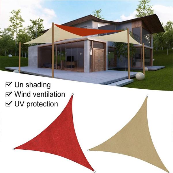 

outdoor sports camping awning portable shelter sunshade tent waterproof folding triangle uv protection shade sail patio garden tents and she