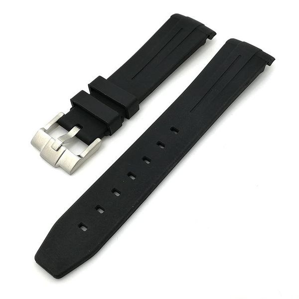 

watch bands 2021 high-end accessories water spike elbow silicone strap, Black;brown