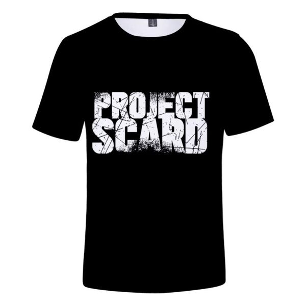 

anime tshirt project scard 3d tee summer leisure boys/girls clothes kawaii t-shirt lovely retro innovation men's t-shirts, White;black
