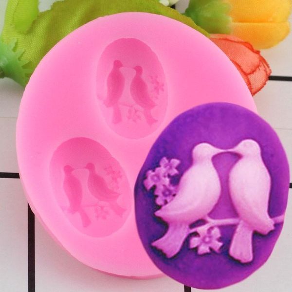 

cake tools sugar craft birds silicone mold fondant decorating chocolate gumpaste
