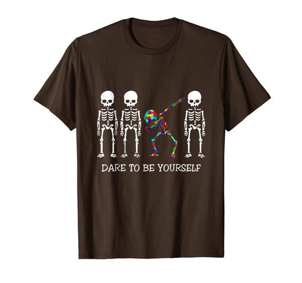 

dare to be yourself tshirt, White;black