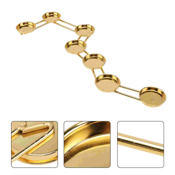 

candle holders 1pc ritual candleholder butter lamp stand big dipper holder golden