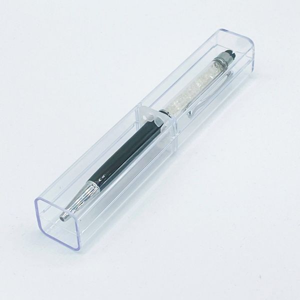 

15.6*2.5cm plastic pens cases for crystal ballpoint gel pen office school supplies business gift holder