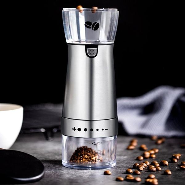 

electric coffee grinders usb charging automatic grinder rechargeable machine spices grains pepper grinding device