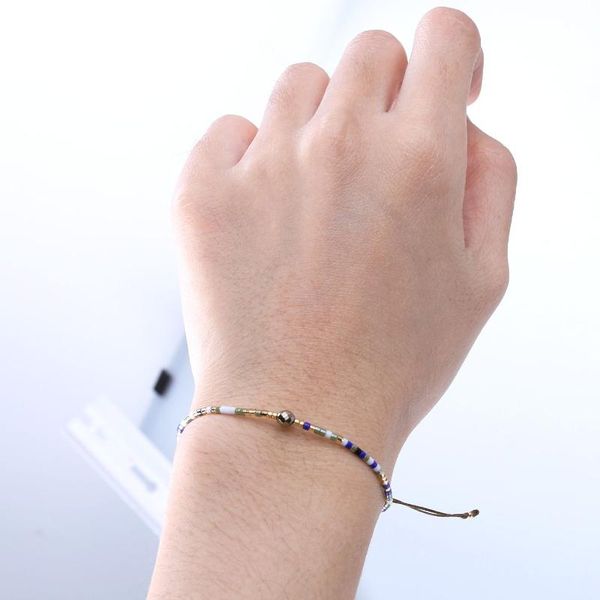 

charm bracelets quanchi crystal glass beads miyuki for women boho handmade friendship adjustable armbands pulsera jewely, Golden;silver