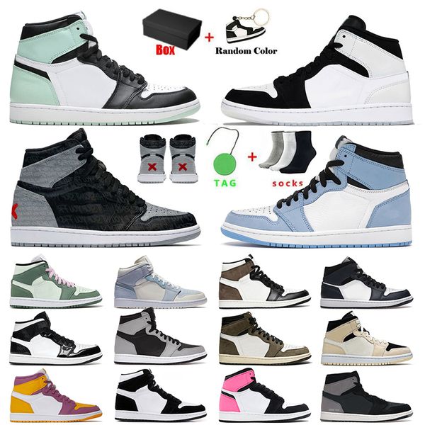 

jumpman 1 1s mens womens designer basketball shoes high og dark mocha diamond brotherhood mid dutch green sports sneakers trainers big size