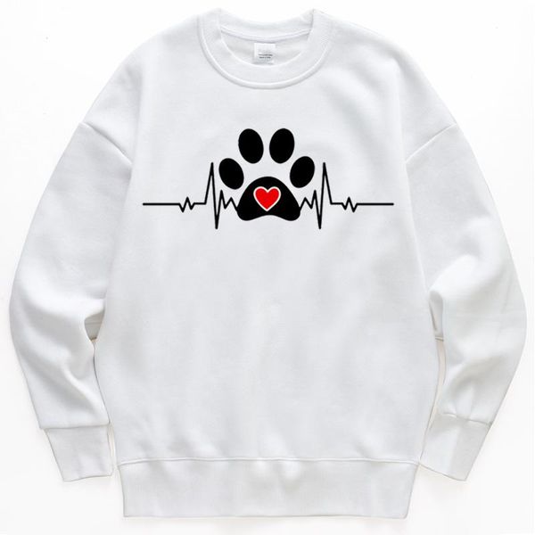 

women's hoodies & sweatshirts dogs with hearts women o-neck loose sweatshirt anime autumn comfortable clothing cartoons fleece, Black