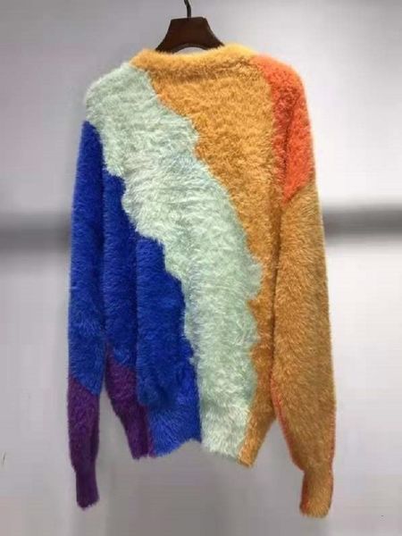 

sweaters autumn winter sweaters women rabbit hair knitting long sleeve casual warm pullovers ladies soft knitwear, White;black