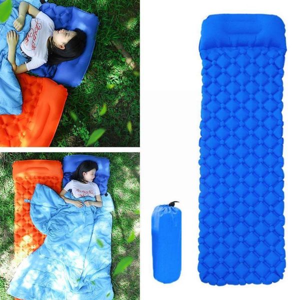 

outdoor pads tent sleeping pad with pillows for camping moisture-proof portable tpu single ultra-light inflatable o6g6