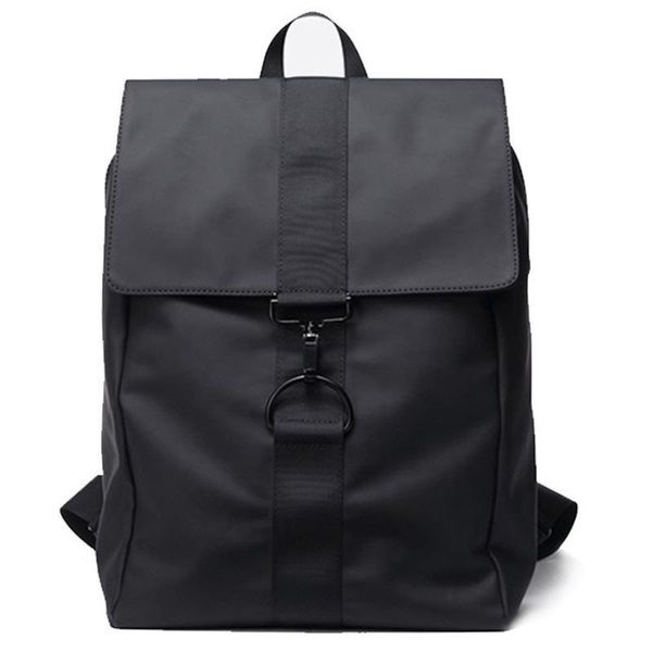 

backpack men's bag simple travel shoulder pu leather fashion trend student large capacity solid