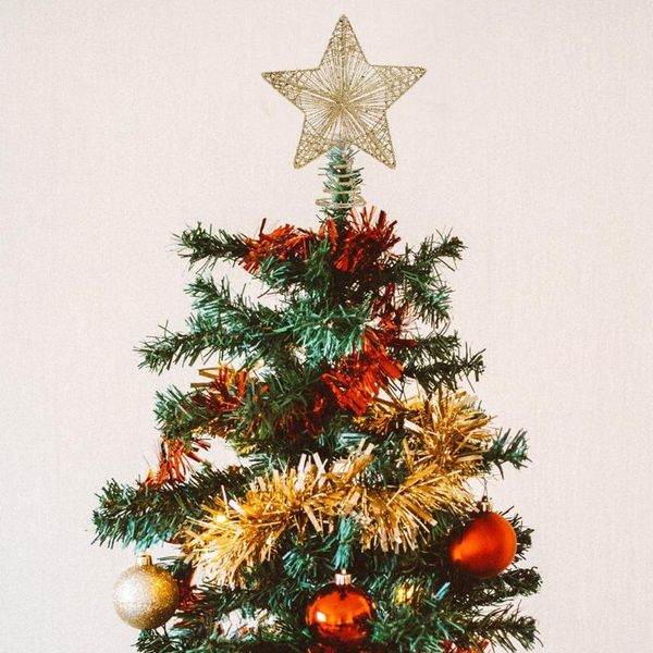 

christmas decorations 1pc tree star decor shiny ornament adornment
