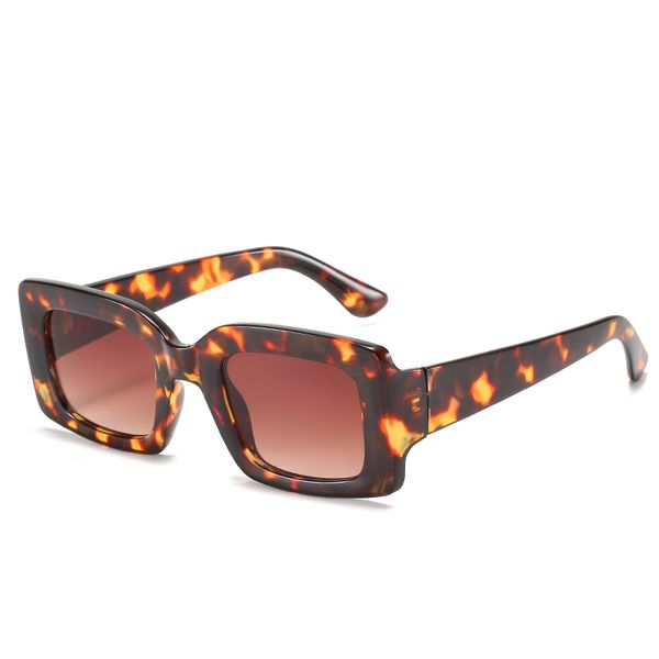 

trendy women's glasses square sunglasses anti-uv sun glasses, White;black