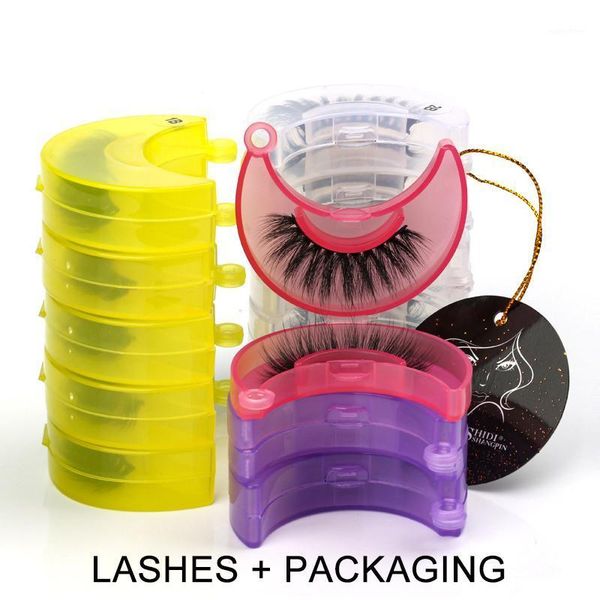 

wholesale lashes 4/20/50/100pcs 3d mink natural long false eyelashes set soft thick faux eye lash in bulk1