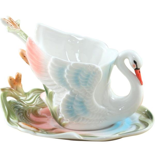 

cups & saucers nordic style creative coffee birthday cup breakfast gift color bone china dinnerware sets turkish teaware xicaras